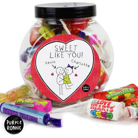 Personalised Purple Ronnie Sweet Like You 250g Sweet Jar £8.99